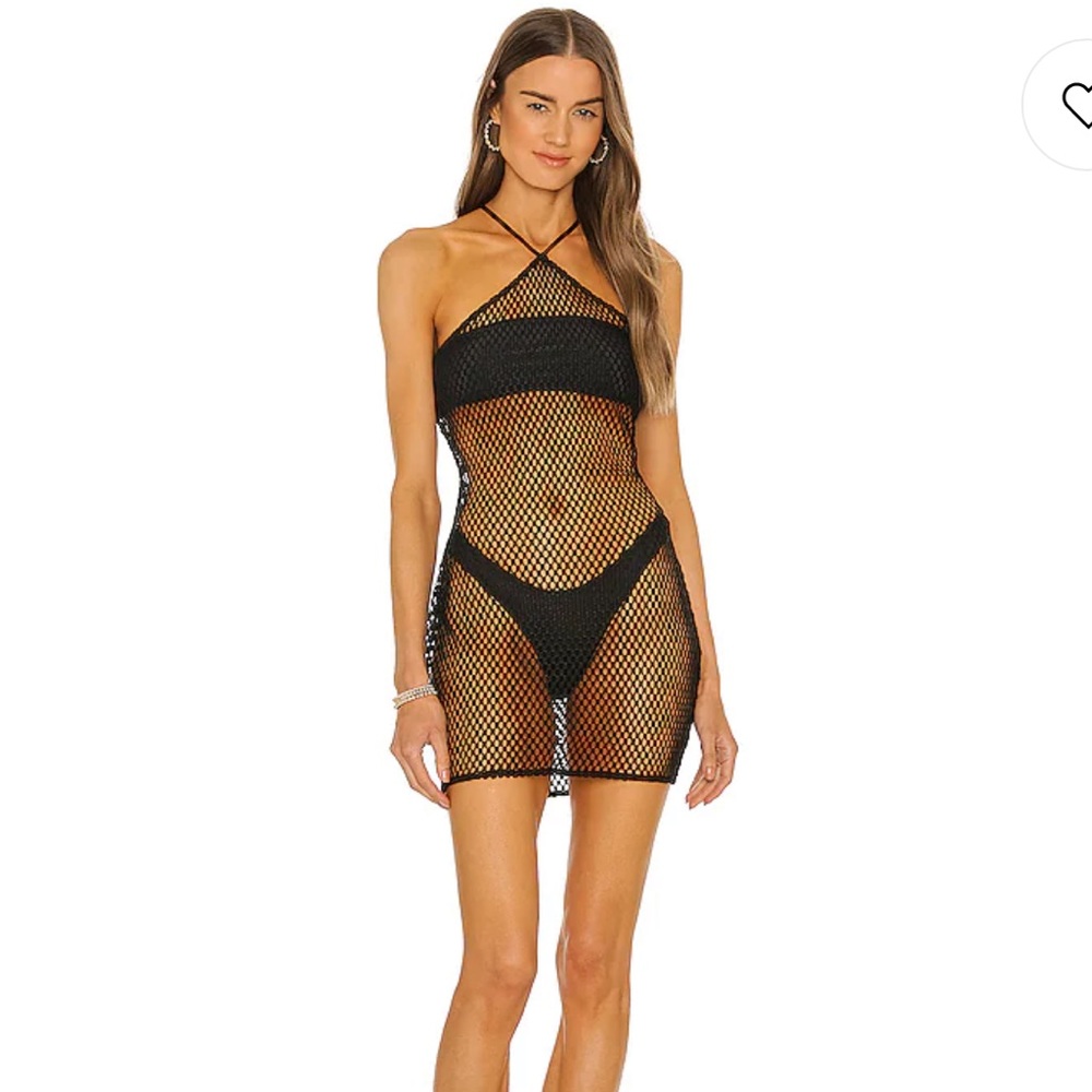 Michael Costello x Revolve Melinda Mini Dress in Black